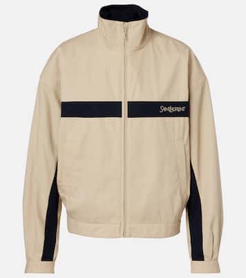 Logo cotton canvas jacket | Saint Laurent