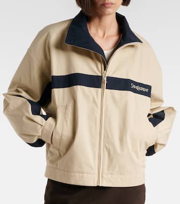 Logo cotton canvas jacket | Saint Laurent