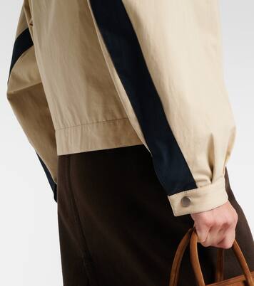 Logo cotton canvas jacket | Saint Laurent