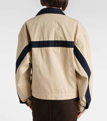 Logo cotton canvas jacket | Saint Laurent