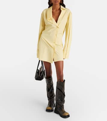 Passeggiata leather combat boots | The Attico