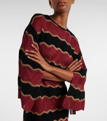 Caftano Hang Ten in lamé di misto cotone | La DoubleJ