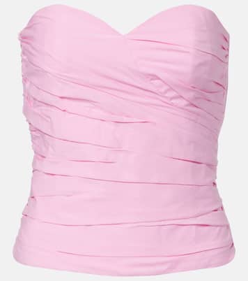 Opulence ruched cotton corset | Adriana Degreas