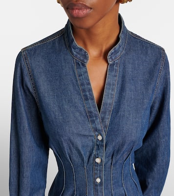 Arcadia denim shirt dress | Veronica Beard
