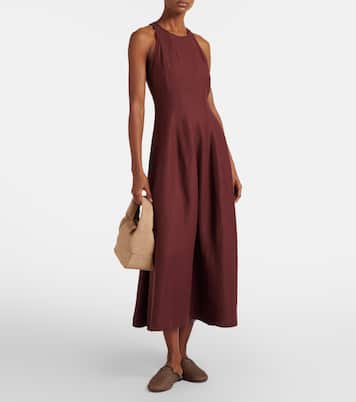Striped midi dress | Brunello Cucinelli