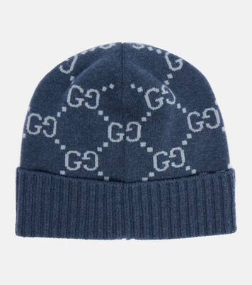 Bonnet GG en jacquard de cachemire | Gucci