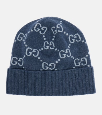 Bonnet GG en jacquard de cachemire | Gucci