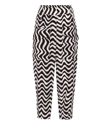 Pantaloni Cecilia a stampa in seta | Stella McCartney
