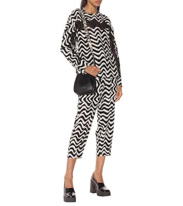 Pantaloni Cecilia a stampa in seta | Stella McCartney