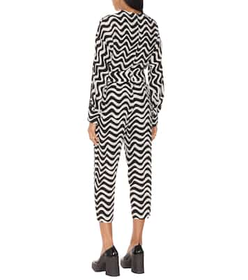 Pantaloni Cecilia a stampa in seta | Stella McCartney