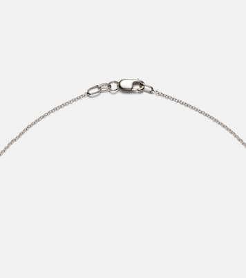 Collana Dawn in oro bianco 18kt con diamanti e zaffiri | Ileana Makri