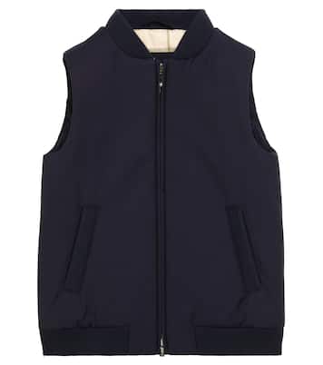 Gabe padded stretch-wool vest | Loro Piana Kids