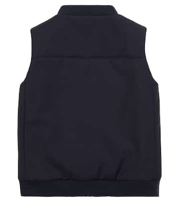 Gabe padded stretch-wool vest | Loro Piana Kids