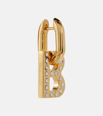Boucles d'oreilles B Chain XS à cristaux | Balenciaga
