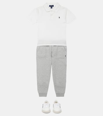 Pantalon de survêtement en coton mélangé à logo | Polo Ralph Lauren Kids