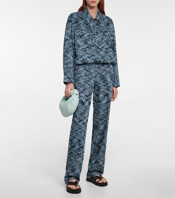 Pantaloni in maglia a zig-zag | Missoni