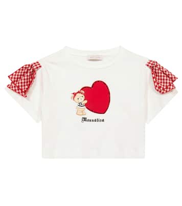 Camiseta de algodón con adornos | Monnalisa