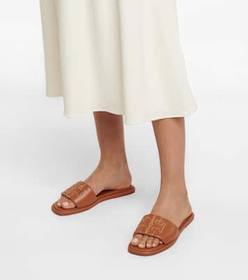 Double T Sport leather sandals | Tory Burch