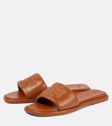 Double T Sport leather sandals | Tory Burch