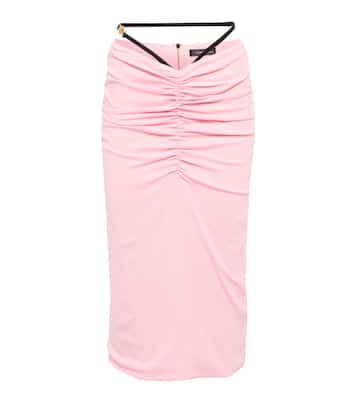 Falda midi fruncida | Versace