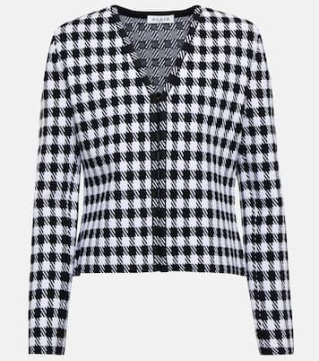 Giacca in maglia jacquard a quadri | Alaïa