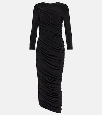 Diana ruched jersey midi dress | Norma Kamali