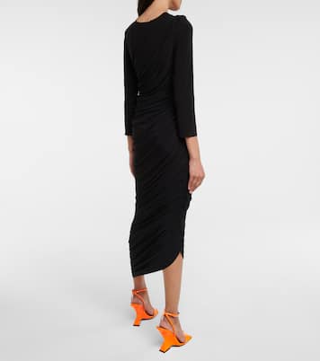 Diana ruched jersey midi dress | Norma Kamali