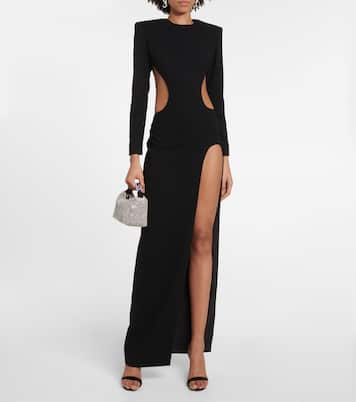 Cutout side-slit gown | Mônot