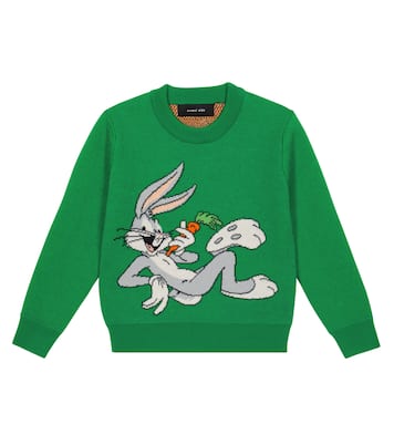 x Looney Tunes Bugs Bunny jacquard virgin wool sweater | Alanui Kids