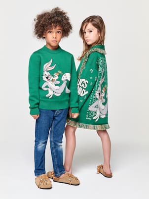 x Looney Tunes Bugs Bunny jacquard virgin wool sweater | Alanui Kids