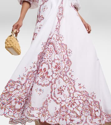 Besticktes Maxikleid Iris Reticella | Costarellos