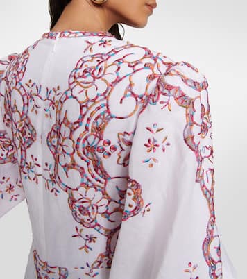 Besticktes Maxikleid Iris Reticella | Costarellos