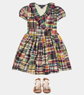 Vestido wrap de algodón madrás | Polo Ralph Lauren Kids