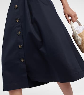 Vestido midi en mezcla de algodón | Carolina Herrera