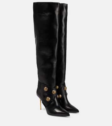 Alma leather knee-high boots | Balmain