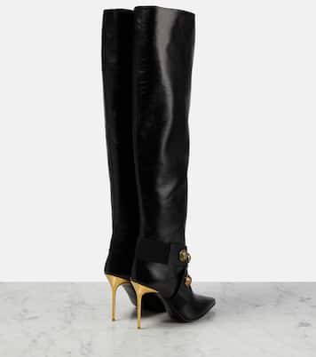 Alma leather knee-high boots | Balmain