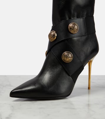 Alma leather knee-high boots | Balmain