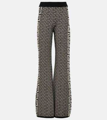Pantalon évasé en laine mélangée | Balmain