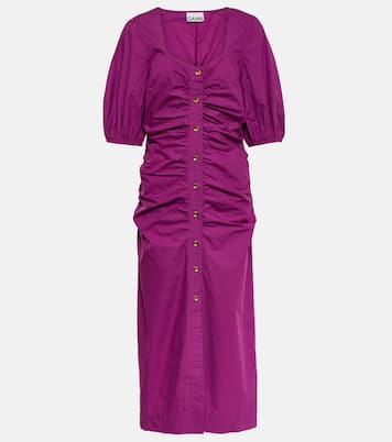 Midikleid aus Baumwollpopeline | Ganni