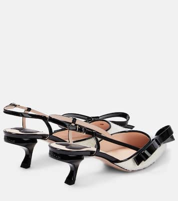 Pumps slingback Virgule in bouclé | Roger Vivier