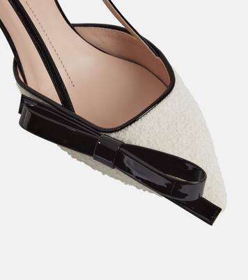 Pumps slingback Virgule in bouclé | Roger Vivier
