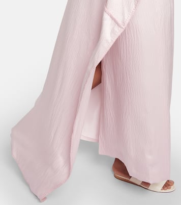 Caped silk satin gown | Gabriela Hearst