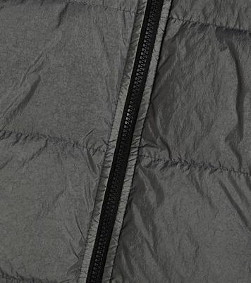 Logo patch down jacket | Stone Island Junior