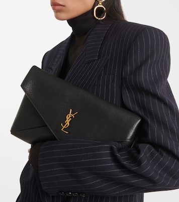 Clutch Cassandre Large aus Leder | Saint Laurent
