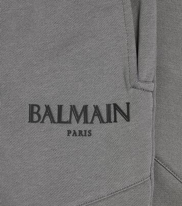 Pantalon de survêtement en coton à logo | Balmain Kids