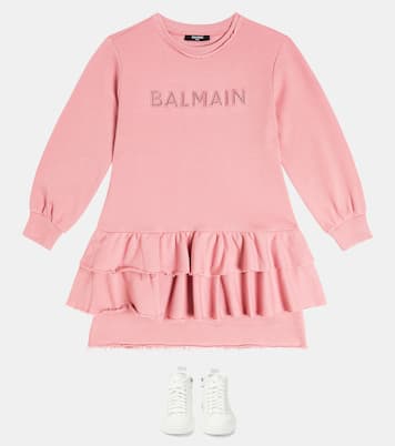 High-Top Sneakers aus Leder | Balmain Kids