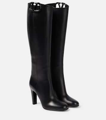 Botas altas VLogo Signature de piel | Valentino Garavani