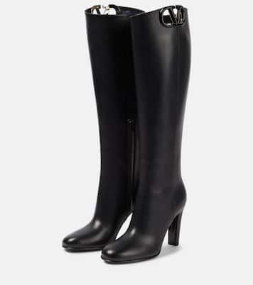 Botas altas VLogo Signature de piel | Valentino Garavani