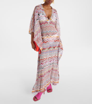 Zig Zag lamé beach cover-up | Missoni Mare
