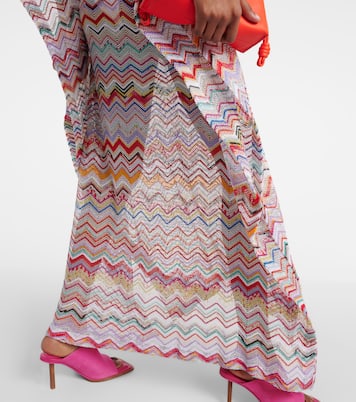 Zig Zag lamé beach cover-up | Missoni Mare
